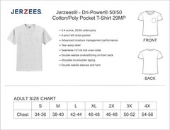 Jerzees® – Dri-Power® 50/50 Cotton/Poly Pocket T-Shirt 29MP