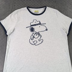 Peanuts x Aeropostale T Shirt Ringer Tee Snoopy Short Sleeve Men XL