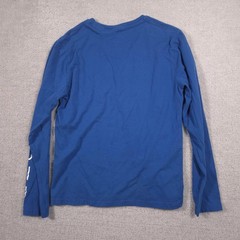 Spyder Shirt Mens Small Blue Long Sleeve Spider Graphic Tee Tagless Crewneck