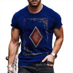 T Shirt Men Short Sleeve Novelty Quick Dry Fashion Graphic Lightweight Silky Tee