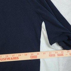 Avirex Shirt Mens XL Blue Colorblock Industry Standard Logo Graphic Tee Y2K