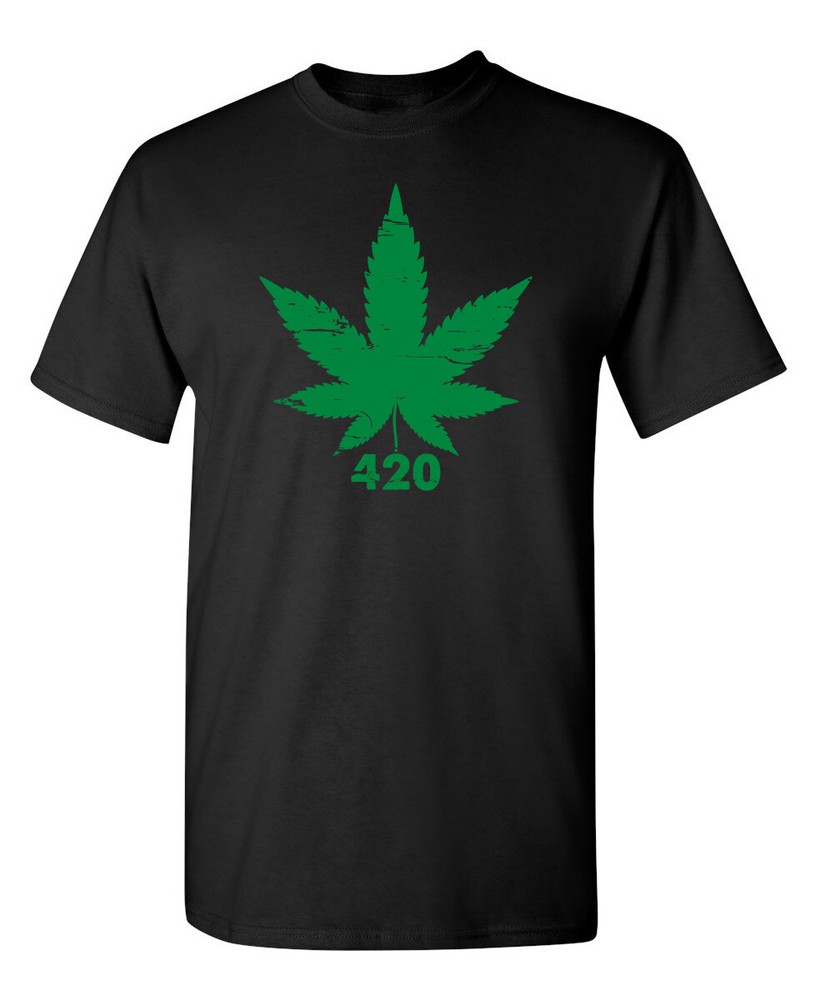 Four Twenty Pot Leaf Sarcastic Humor Graphic Novelty Funny T Shirt
