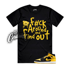 1 New Love Black Varsity Maize Yellow White 2025 T Shirt Match Match FCK