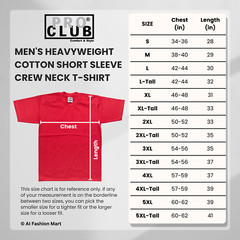 Pro Club Men’s Heavyweight Cotton Short Sleeve Crew Neck T-Shirt (More Colors)