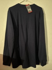 Men’s XL Blue Thermal Henley NWT Members Mark