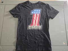 HARLEY DAVIDSON Number 1 USA Logo Flag Men’s Black Tshirt Size Medium