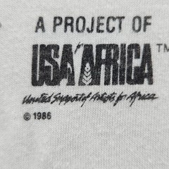 Vintage Hands Across America Shirt Mens Large 1986 Charity Africa USA 80s Tee