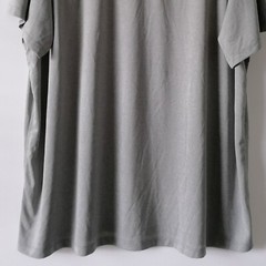 BCG Mens Gray Round Neck Short Raglan Sleeve Casual T Shirt Size 3XL