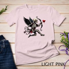 Gothic Valentine A Skeletal Cupid Strikes Funny T-Shirt Unisex T-shirt