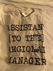 Ripple Junction The Office Assistant to the Regional Manager Shirt Medium Sliver