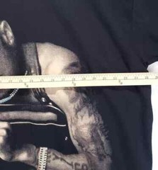 Vintage Tupac 2Pac All Eyez On Me Rap Tee Shirt Mens 3X Tall Y2K Rhinestone