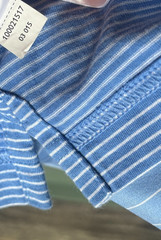Brooks Brothers Golden Fleece Striped Pocket Tee Shirt Mens Large L Blue EUC