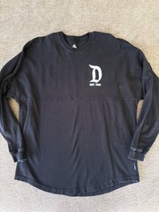 Disney Parks Spirit Jersey Disneyland Resort Black Long Sleeve Shirt unisex sm
