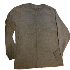 VTG 90s Hanes Beefy Durable Soft Cotton Long Sleeve Grunge Boxy Blank T-Shirt M
