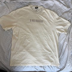 Jordan x A Ma Maniére Beige Men’s XL Graphic Logo Crewneck T-Shirt