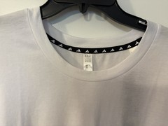 NEW! Men’s Plus ADIDAS Essential T-Shirt – White w/Black Logo Size 3XL