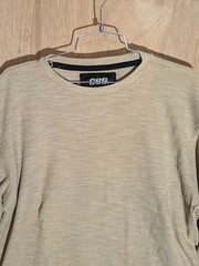 CSG thermal shirt mens size 2XL crew neck long sleeve tan