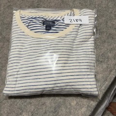 J.Crew Re-Imagined Mens Large Blue White Striped Cotton T-Shirt BG833 FA22