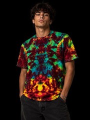 Hand Dyed Short Sleeve Tie Dye T Shirt Trip Style For Men And Women