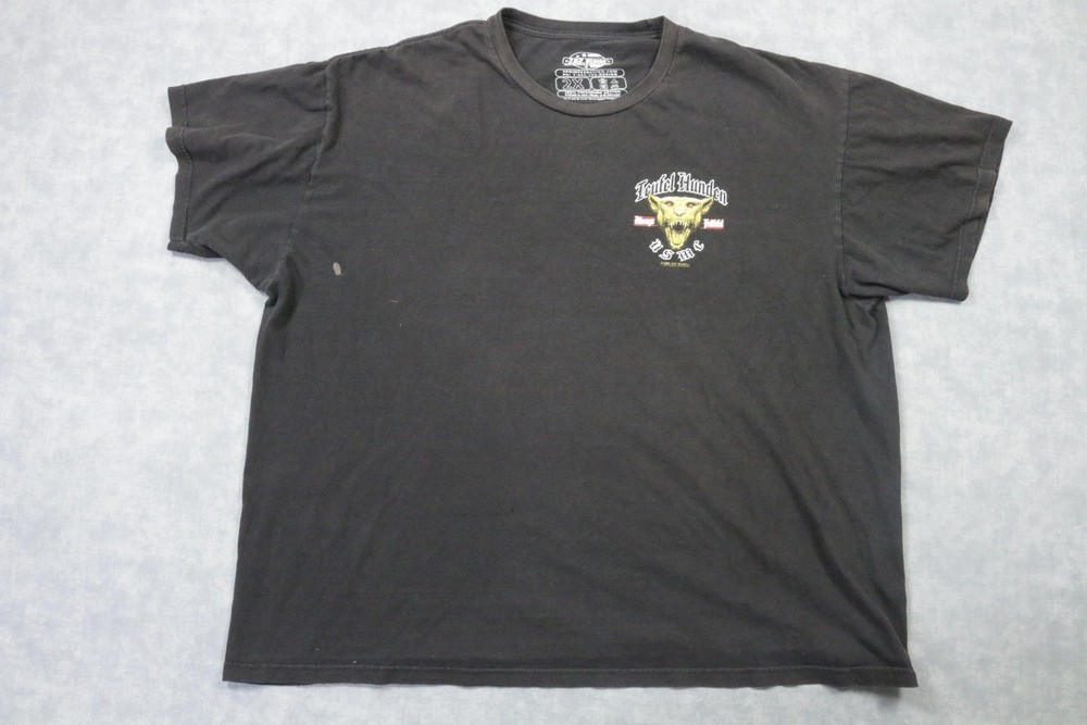 7.62 Design Shirt Mens 2XL Black Teufel Hunden USMC Always Faithful Graphic Tee