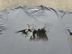 Uniqlo Final Fantasy 9 35TH Anniversary T Shirt Mens L Blue Video Game Promo