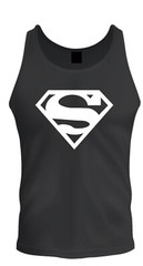 Superman Shirt Unisex T-shirt Tee Black T-Shirt Tee Tank Top