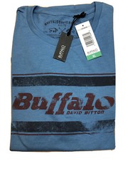 Buffalo David Bitton Mens Blue Graphic Tee T-Shirt Crew XL NWT