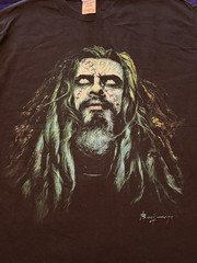 Vintage 2004 Rob Zombie T Shirt Size Large White Zombie Demonoid Tennessee River