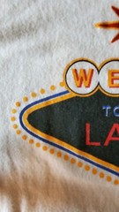 Y2K Welcome To Las Vegas Nevada T-shirt White Collectible Large