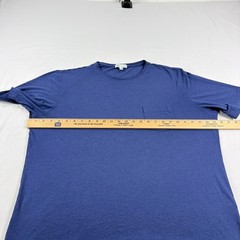 Peter Millar Shirt Mens XL Blue Seaside Summer Soft Pocket Tee Stretch Crew Neck