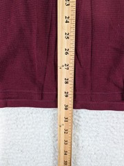 POLO RALPH LAUREN Waffle Knit Crewneck Pull-On Thermal Maroon Shirt Men’s 2XL