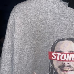 POST MALONE Mens 3XL Tshirt STONEY Rap Hiphop Music Band Official 2016 Gray EUC