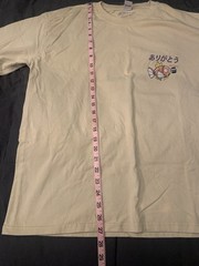 AOKLOK Ramen & Fish Are Delicious Japanese Graphic T Shirt Beige Size US M/CN L