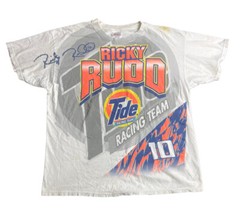 Vintage 90’s Ricky Rudd #10 Tide Racing Team HUGE Graphics T Shirt XL 1998