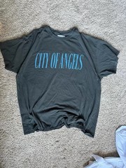 RVCA x Stella Men’s Gray City of Angels Graphic Crew Neck T-Shirt Size S