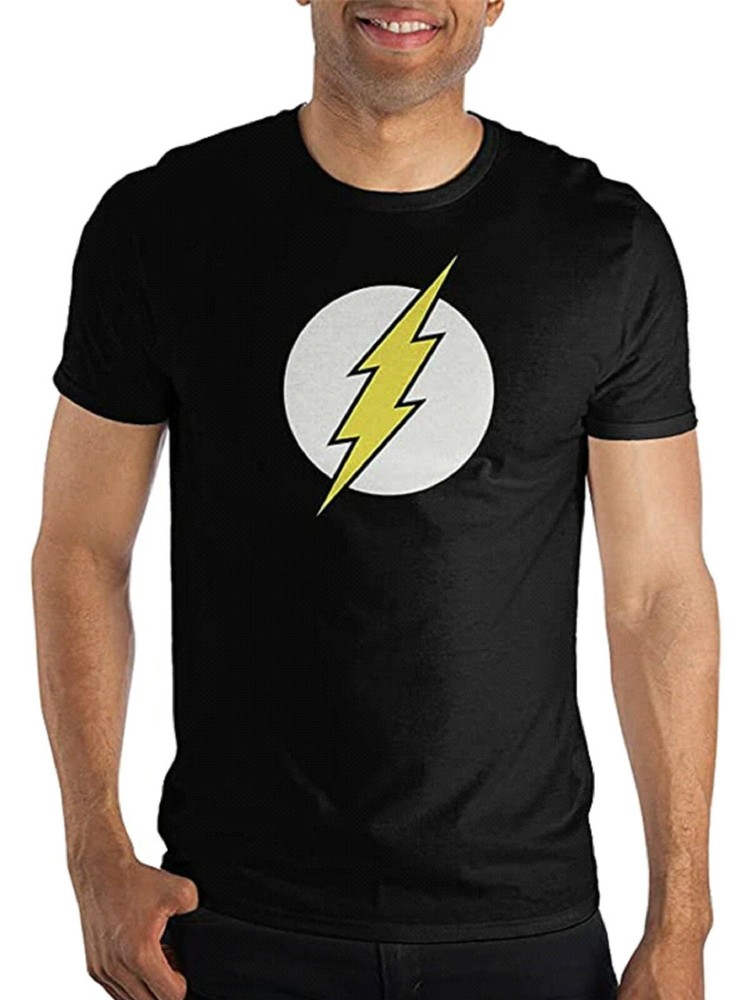 DC Comics Flash Logo Men’s Black T-shirt – NEW