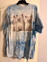mountain lion kitten tiedye tshirt jerzees 2xl