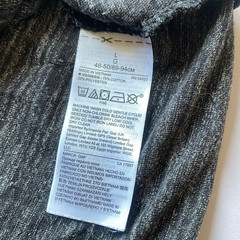GAP V Neck T Shirt Mens Large Grey Marl Cotton Polyester Marled Pullover