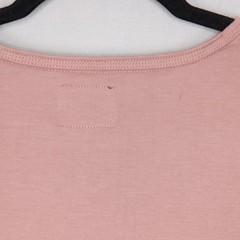 CUTS Curve Hem T Shirt Mens XL Extra Large Rose Pink Casual Short Sleeve