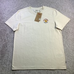 Fjallraven Kanken T-shirt Boston Chalk White Organic Cotton Unisex Small NWT