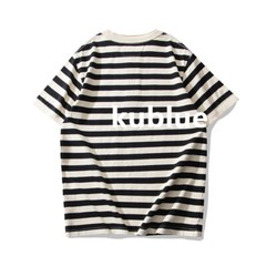 Men’s Sailor’s Henry Short Sleeve Striped Henley Collar Shirt T-shirt