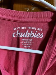 Chubbies The Weekend Has Arrived Graphic Pink Pocket Tshirt Cotton Size Large
