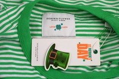 Unisex Denim & Flower Leprechaun St Patrick’s Day Shirt Long Sleeve MEDIUM Green