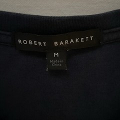 ROBERT BARAKETT Men Tshirt MEDIUM Pima Cotton BLUE soft Feel City Modern Classic