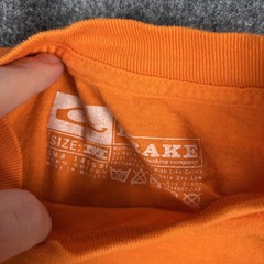 Drake Shirt Mens Medium Orange Logo Graphic Hunting Outdoor Cotton Tee