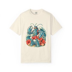 Y2K Surfcore Glass Lobster Lifeguard T-Shirt Graphic