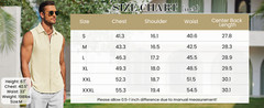 Men’s Summer Sleeveless Knit Tank Top Button Up Casual Beach Vacation Shirt