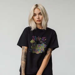 Slipknot Cartoon Parody T-Shirt – Funny Cute Band Graphic Tee A474
