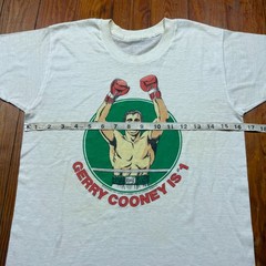 Vintage Irish Gerry Cooney Shirt Mens Size Small Ivory Boxing Promo 1982 80s