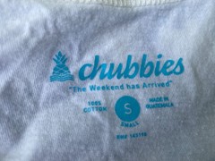 Chubbies The Weekend Has Arrived White Tank Top T Shirt mens S Small